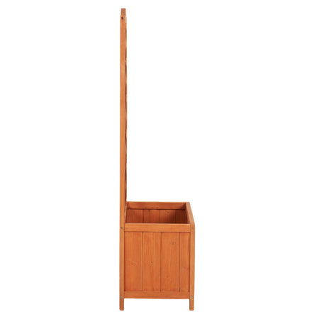 Fioriera Legno Frangivista Esterno con Grigliato per Piante Rampicanti 45x30H120cm