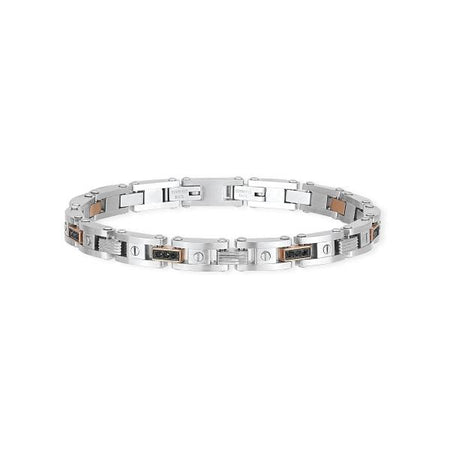 2JEWELS - BRACCIALE IN ACCIAIO CON ZIRCONI NERI