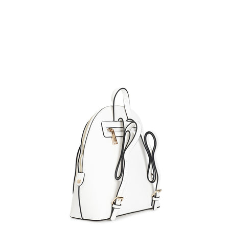 ZAINO LINEARE CON TASCA APPLICATA CON MINI RIVETTI BICOLORE
