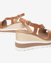 Nero Giardini sandali donna con zeppa cognac E513520D329