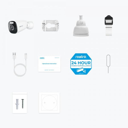 Telecamera di Sicurezza a Batteria 8MP 4K IP66 da Esterno, Serie B360