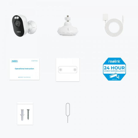 Telecamera di Sicurezza WiFi 4MP 2K da Esterno IP65 con Rilevamento di Persone e Veicoli, Serie E430