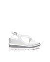 Nero Giardini sandali donna con zeppa bianco E513520D707