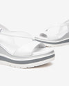 Nero Giardini sandali donna con zeppa bianco E513520D707