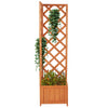 Fioriera Legno Frangivista Esterno Angolare per Piante Rampicanti 40x40H145cm