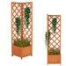 Fioriera Legno Frangivista Esterno Angolare per Piante Rampicanti 40x40H145cm