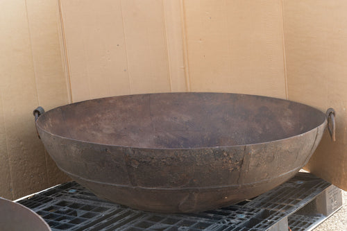 Biscottini Biscottini Contenitore Crogiolo Ferro Battuto 109x38 Fatto a Mano Giardino e