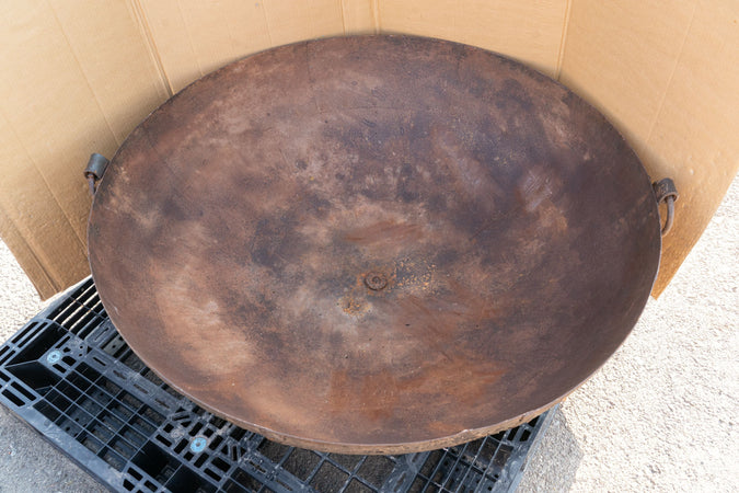 Biscottini Biscottini Contenitore Crogiolo Ferro Battuto 109x38 Fatto a Mano Giardino e