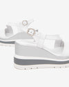 Nero Giardini sandali donna con zeppa bianco E513520D707