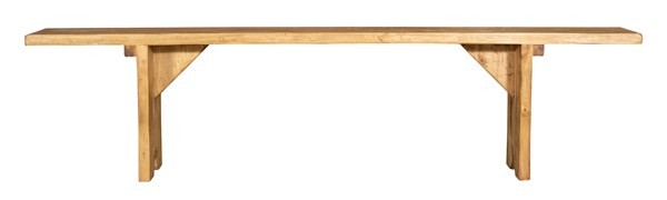 Biscottini Panca legno massello Tiglio Biscottini 240x25x50 design Country Made in Italy