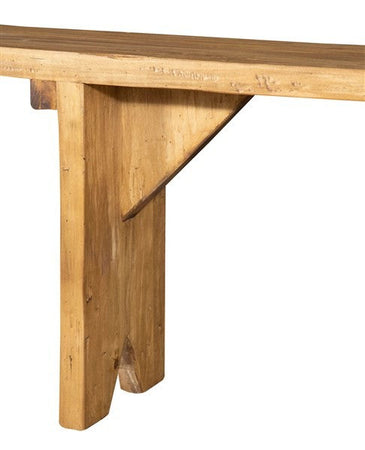 Biscottini Panca legno massello Tiglio Biscottini 240x25x50 design Country Made in Italy