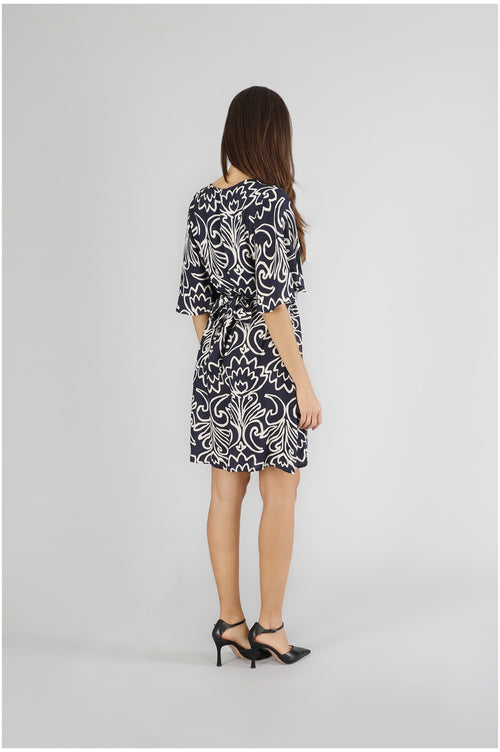 ABITO TIPO TUNICA IN MAROCAINE STAMPATO