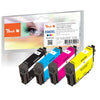 Peach PI200-970 cartuccia d'inchiostro 4 pz Compatibile Resa elevata [XL] Nero, Ciano, Magenta, Giallo (Peach Patrone Epson T09R6 Nr.503XL Mu)