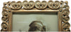 Biscottini Portafoto da appoggio verticale/orizzontale in resina finitura oro anticata L30xPR2xH35 cm