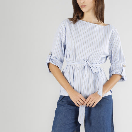 BLUSA RIGATA CON FUSCIACCA