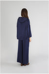 BLUSA CON CAPUCCIO IN SATIN