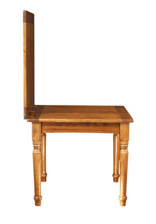 Biscottini Tavolo allungabile Country in legno massello di tiglio finitura noce. Made in Italy
