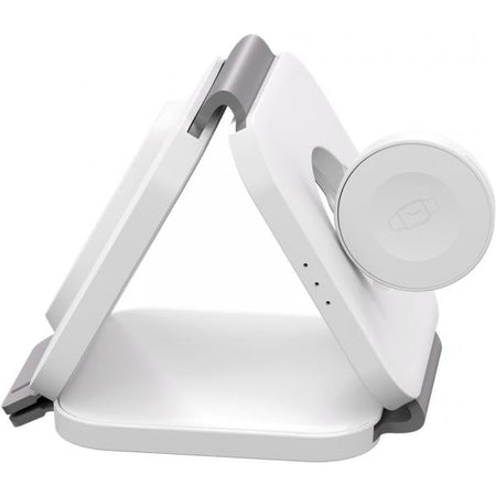 Caricatore Qi Wireless Caricabatterie 3in1 Stazione di Ricarica Pieghevole 15W