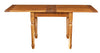 Biscottini Tavolo allungabile Country in legno massello di tiglio finitura noce. Made in Italy