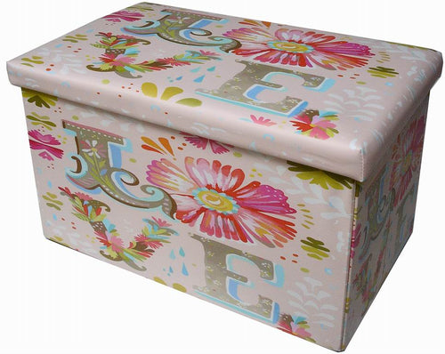 Biscottini Pouf Contenitore Richiudibile Biscottini Ecopelle Design 60x36x36 Arredo Casa