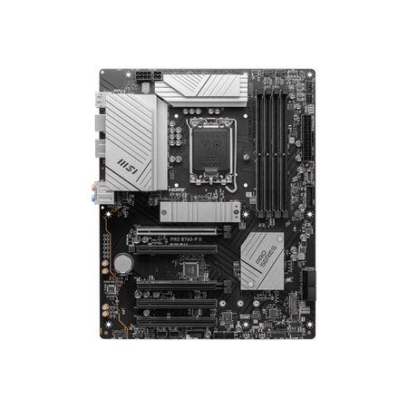 MSI MB PRO B760-P II,B760,LGA1700,4DDR5,5PCI-EX16,2M.2,4SATA3,1USB3.2 GEN2,7USB3.2 GEN1,6USB2.0