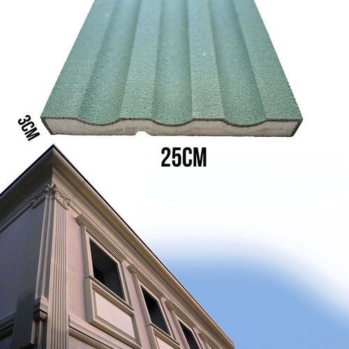 €11,99ml-***-STOCK-***.-Pacco-da-38ml-di-cornice-decorativa-in-XPS-Resinata-per-esterno-25X3X200cm-PD137