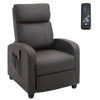 Poltrona Relax Massaggiante con Telecomando e 8 Programmi, Reclinazione e Poggiapiedi, 68x88x98cm, Marrone ZS1700-143V90BNZS1