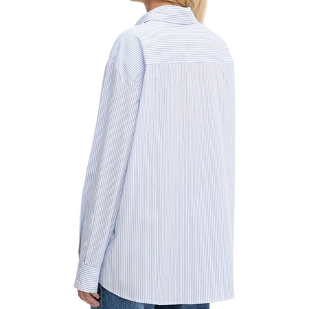 Guess camicia celeste relaxed fit LAURIANE W5YH47WHD10S01U