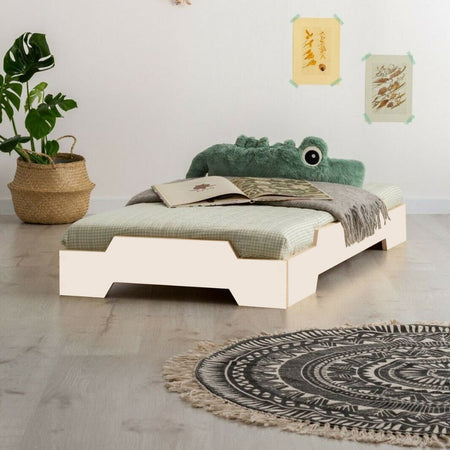 Lettino Montessori BOB bianco 143 x 75 cm