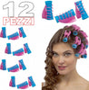 12 BIGODINI CON PINZA PINZETTA CLIP PROFESSIONALI ARRICCIA CAPELLI BOCCOLI RICCI Bellezza/Cura dei capelli/Strumenti per lo styling/Bigodini Trade Shop italia - Napoli, Commerciovirtuoso.it