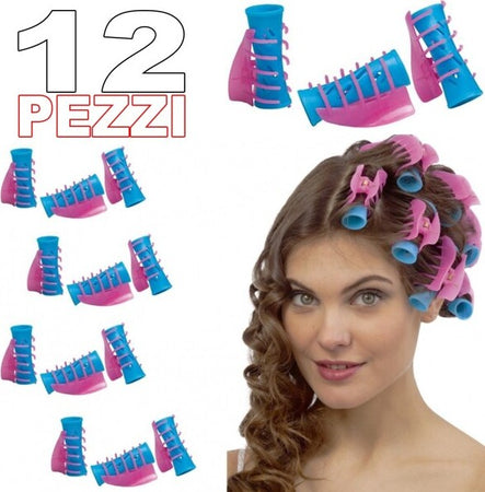 12 Bigodini Con Pinza Pinzetta Clip Professionali Arriccia Capelli Boccoli Ricci Bellezza/Cura dei capelli/Strumenti per lo styling/Bigodini Trade Shop italia - Napoli, Commerciovirtuoso.it