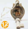 12 Bomboniera Chiave Fiocco Gancio Battesimo Bambino Simbolo Ceramica Appendino Casa e cucina/Hobby creativi/Materiali per hobby creativi/Forniture per feste/Bomboniere Trade Shop italia - Napoli, Commerciovirtuoso.it