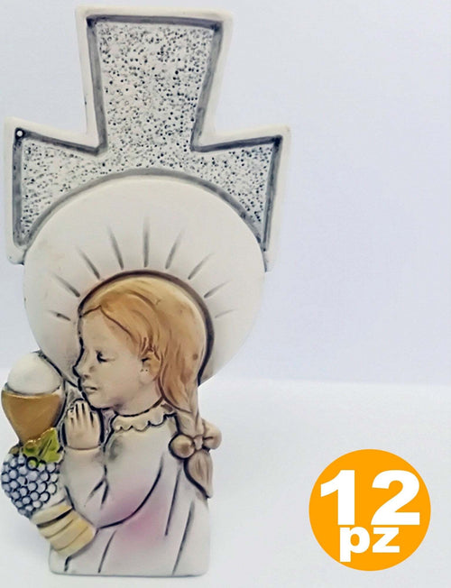 12 BOMBONIERE CROCE COMUNIONE BAMBINA EUCARESTIA BIANCO CERAMICA SOPRAMMOBILE Casa e cucina/Hobby creativi/Materiali per hobby creativi/Forniture per feste/Bomboniere Trade Shop italia - Napoli, Commerciovirtuoso.it