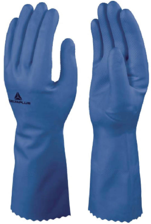 12 Guanti Soft Nitrile e Lattice Clorinati Deltaplus Protezione prodotti Chimici e Meccanici e Micro organismi Certificati Ce