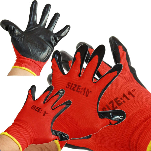 12 PAIA DI GUANTI DA LAVORO SPALMATI NYLON NITRILE DISPONIBILI IN 9''10''11'' Fai da te/Sicurezza e protezione/Attrezzature per sicurezza sul lavoro/Guanti/Guanti da lavoro Trade Shop italia - Napoli, Commerciovirtuoso.it