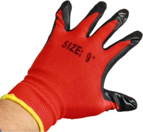 12-Paia-Di-Guanti-Da-Lavoro-Spalmati-Nylon-Nitrile-Disponibili-In-9''10''11''
