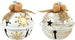 12 palline a campanella natalizie in metallo Bianco e Oro da Ø 4 cm Casa e cucina/Decorazioni per interni/Addobbi e decorazioni per ricorrenze/Decorazioni natalizie/Addobbi e decorazioni/Campanelli e campanelli da slitta MagiediNatale.it - Altamura, Commerciovirtuoso.it
