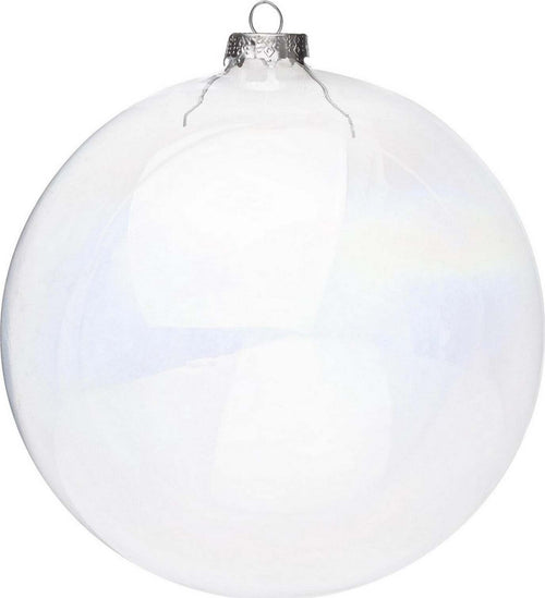 12 Palline in vetro trasparente per albero di Natale moderno da Ø 10 cm Casa e cucina/Decorazioni per interni/Addobbi e decorazioni per ricorrenze/Decorazioni natalizie/Addobbi e decorazioni/Palle e palline MagiediNatale.it - Altamura, Commerciovirtuoso.it