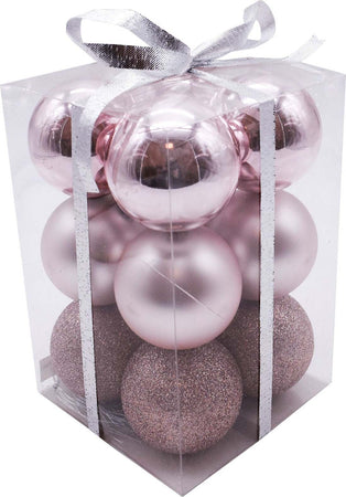 12 palline per albero di natale in PVC Rosa da Ø 6 cm pendaglio Tinta Unita Casa e cucina/Decorazioni per interni/Addobbi e decorazioni per ricorrenze/Decorazioni natalizie/Addobbi e decorazioni/Palle e palline MagiediNatale.it - Altamura, Commerciovirtuoso.it