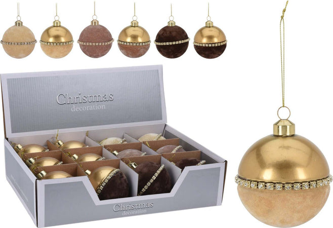 12 Palline per albero di natale in velluto pendaglio Tinta Unita 8 cm Casa e cucina/Decorazioni per interni/Addobbi e decorazioni per ricorrenze/Decorazioni natalizie/Addobbi e decorazioni/Palle e palline MagiediNatale.it - Altamura, Commerciovirtuoso.it