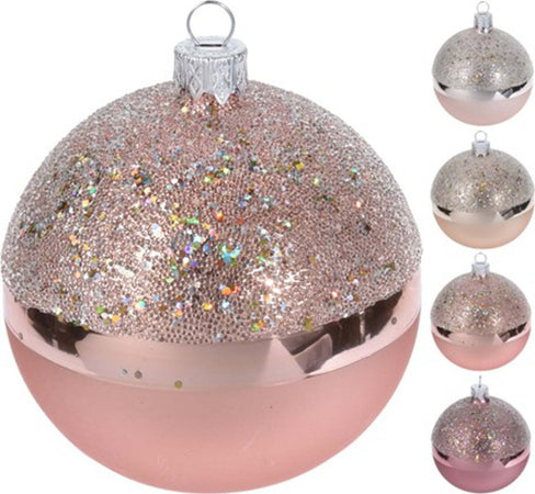 12 palline per albero di natale in vetro con glitter da Ø 8 cm pendaglio decorato Casa e cucina/Decorazioni per interni/Addobbi e decorazioni per ricorrenze/Decorazioni natalizie/Addobbi e decorazioni/Palle e palline MagiediNatale.it - Altamura, Commerciovirtuoso.it