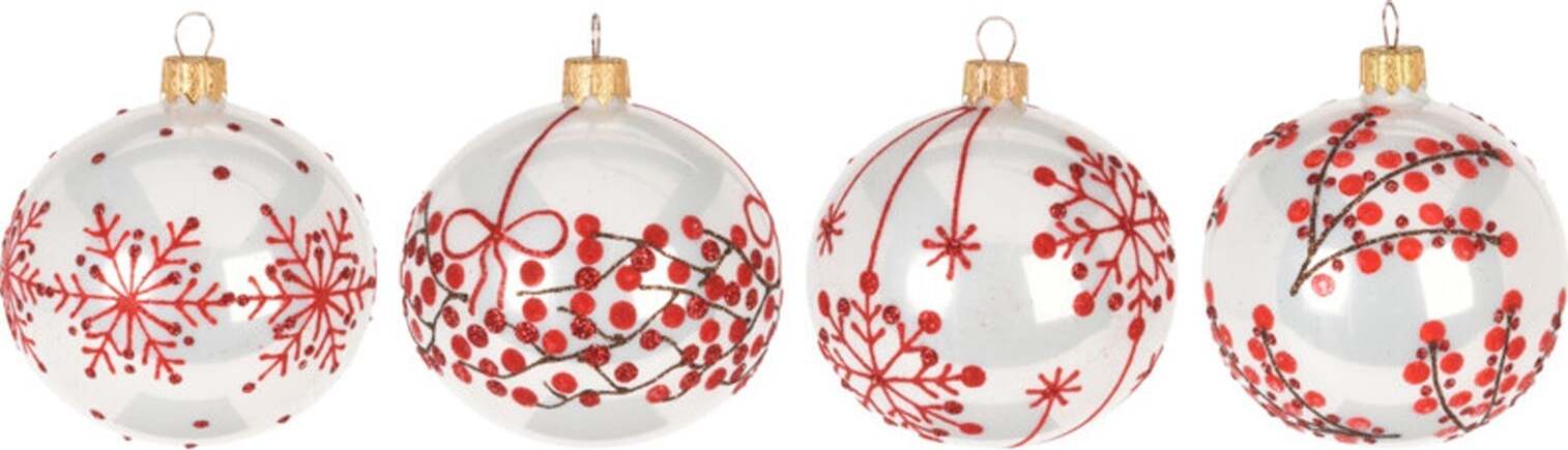 12 palline per albero di natale in vetro da Ø 8 cm pendaglio decorato Casa e cucina/Decorazioni per interni/Addobbi e decorazioni per ricorrenze/Decorazioni natalizie/Addobbi e decorazioni/Palle e palline MagiediNatale.it - Altamura, Commerciovirtuoso.it