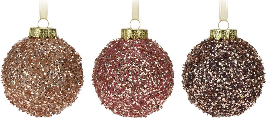 12 Palline per albero di natale in vetro Rosa con Paillettes Tinta Unita Ø 8 cm Casa e cucina/Decorazioni per interni/Addobbi e decorazioni per ricorrenze/Decorazioni natalizie/Addobbi e decorazioni/Palle e palline MagiediNatale.it - Altamura, Commerciovirtuoso.it