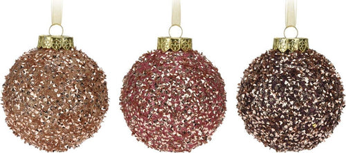 12 Palline per albero di natale in vetro Rosa con Paillettes Tinta Unita Ø 8 cm Casa e cucina/Decorazioni per interni/Addobbi e decorazioni per ricorrenze/Decorazioni natalizie/Addobbi e decorazioni/Palle e palline MagiediNatale.it - Altamura, Commerciovirtuoso.it
