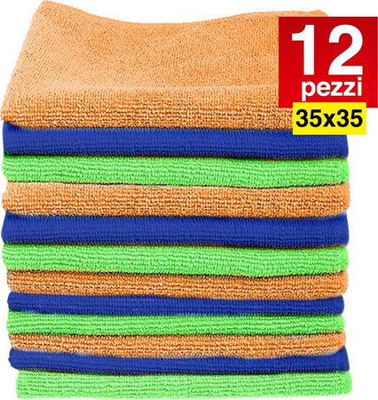 12 Panni Microfibra 35 X 35 Cm Panno Pulizia Multiuso Lavaggio Auto Asciugamano Casa, arredamento e bricolage > Pulizia e Bucato > Pulizia Vetri e Superfici Trade Shop italia - Napoli, Commerciovirtuoso.it