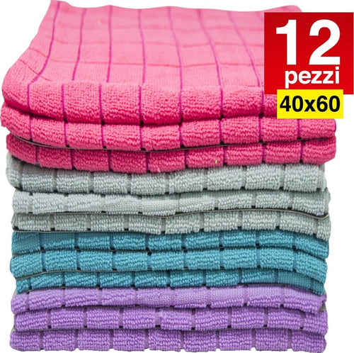 12 Panni Microfibra 40x60cm Panno Pulizia Multiuso Lavaggio Auto Asciugamano Casa, arredamento e bricolage > Pulizia e Bucato > Pulizia Vetri e Superfici Trade Shop italia - Napoli, Commerciovirtuoso.it