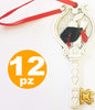 12 PEZZI BOMBONIERA CHIAVE LAUREA SIMBOLO PERGAMENA FORTUNA ROSSO BIANCO ORO Casa e cucina/Hobby creativi/Materiali per hobby creativi/Forniture per feste/Bomboniere Trade Shop italia - Napoli, Commerciovirtuoso.it