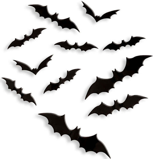 12 pipistrelli 3D adesivi in plastica Casa e cucina/Decorazioni per interni/Addobbi e decorazioni per ricorrenze/Decorazioni per Halloween Scontolo.net - Potenza, Commerciovirtuoso.it