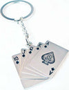12-Portachiavi-Porta-Chiave-Bomboniere-Segnaposto-Con-Carte-Da-Gioco-Poker-Royal