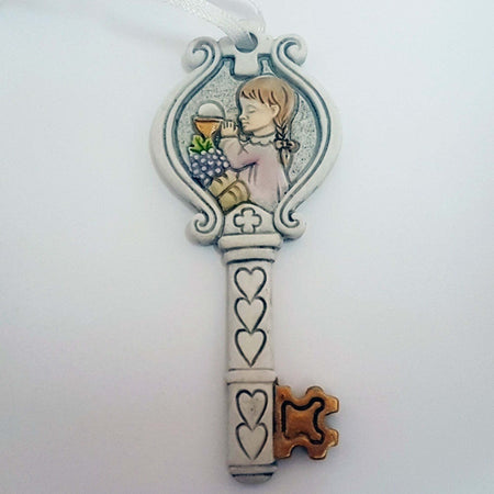 12 PZ BOMBONIERA CHIAVE SACRA SACRAMENTO EUCARESTIA CALICE BIANCO ORO COMUNIONE Casa e cucina/Hobby creativi/Materiali per hobby creativi/Forniture per feste/Bomboniere Trade Shop italia - Napoli, Commerciovirtuoso.it